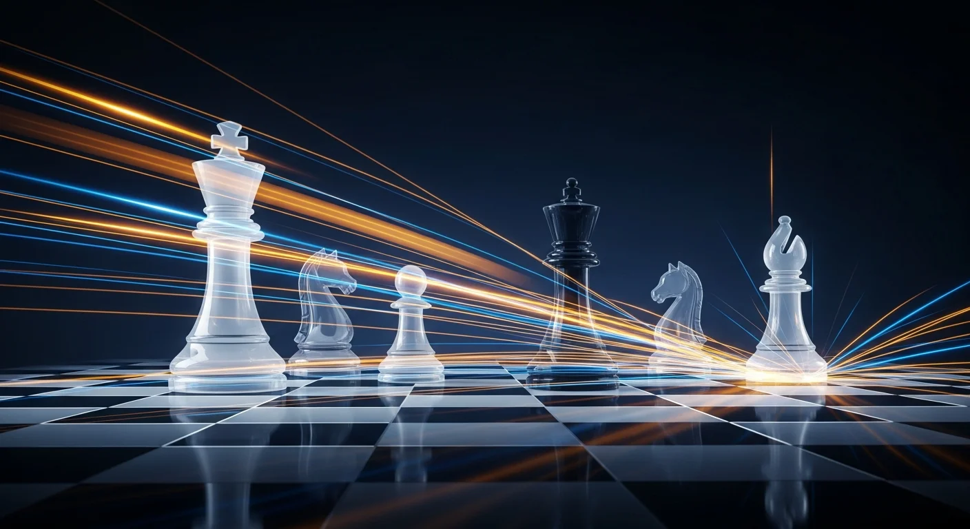 This image enhances the article by visually conveying the swift, tactical nature of the Italian Game, inviting readers to explore its practical appeal.