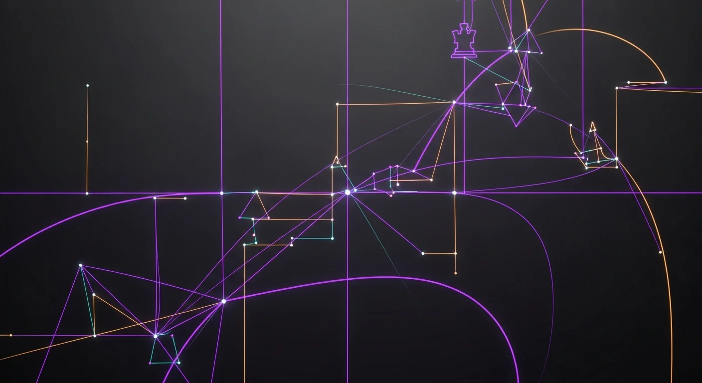 This image visually embodies the concept of visualization as a multidimensional process, reflecting the article's focus on the ability to see and compare multiple future moves, thus reinforcing the importance of strategic thought in chess.