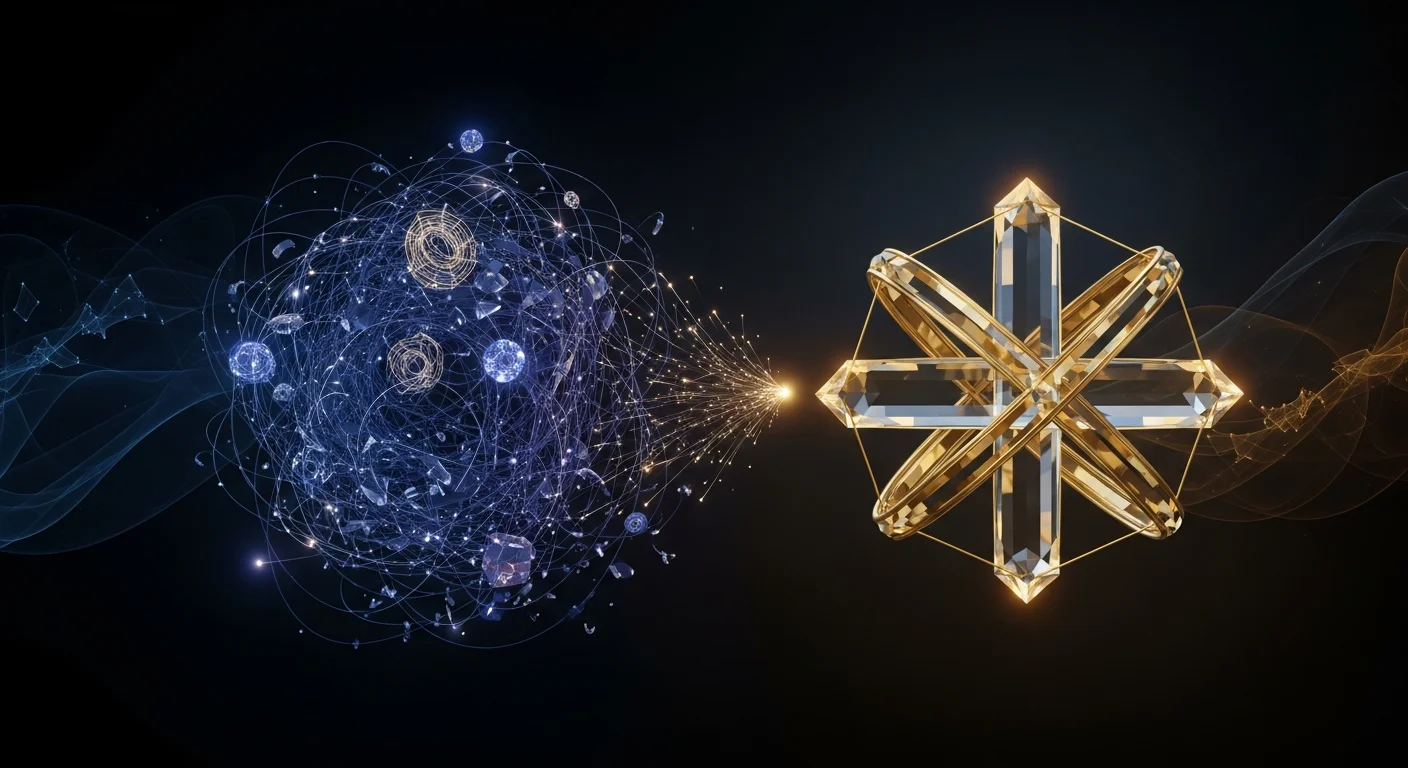 This image captures the essence of conceptualization by visually depicting how intricate ideas can coalesce into structured mental frameworks, highlighting the training goal of enhancing clarity in thought processes.