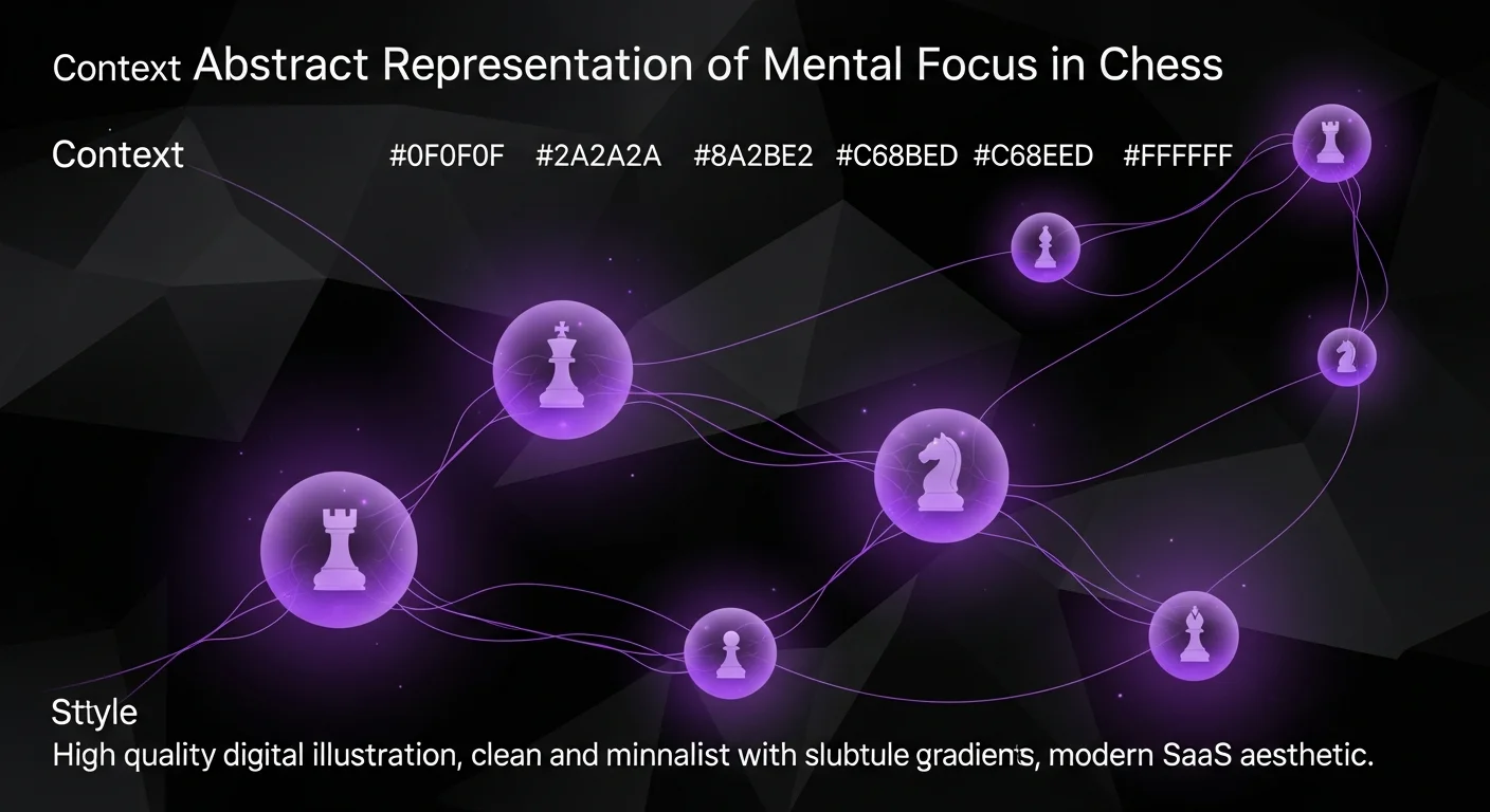 This image enhances the article's theme of mastering the complexities of blindfold chess, symbolizing the mental transformations and connections involved in the learning process.
