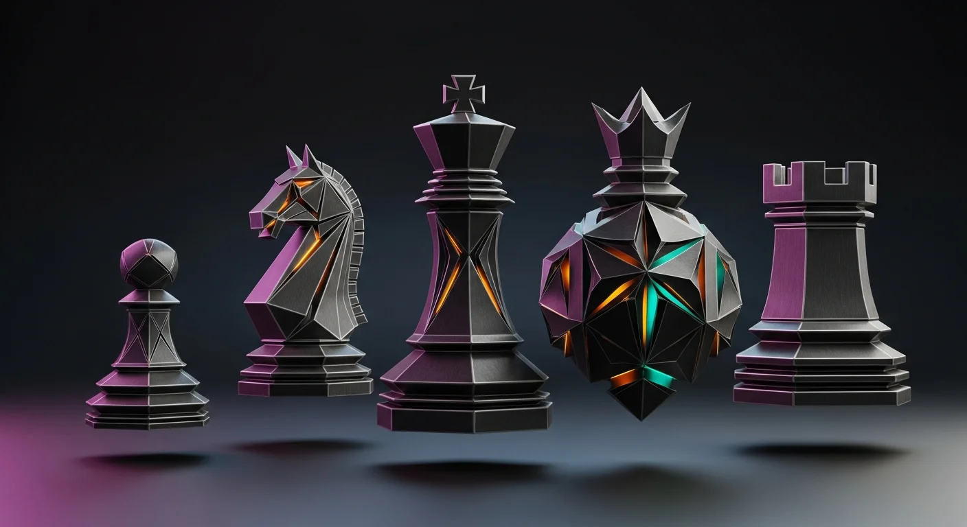 This image captures the essence of maintaining focus and mental clarity while playing blindfold chess, reflecting the architectural beauty of thought and strategy.