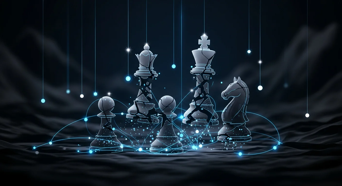 This image encapsulates the transformative journey of chess into the digital era, highlighting connectivity, innovation, and the evolving landscape of learning and competition.