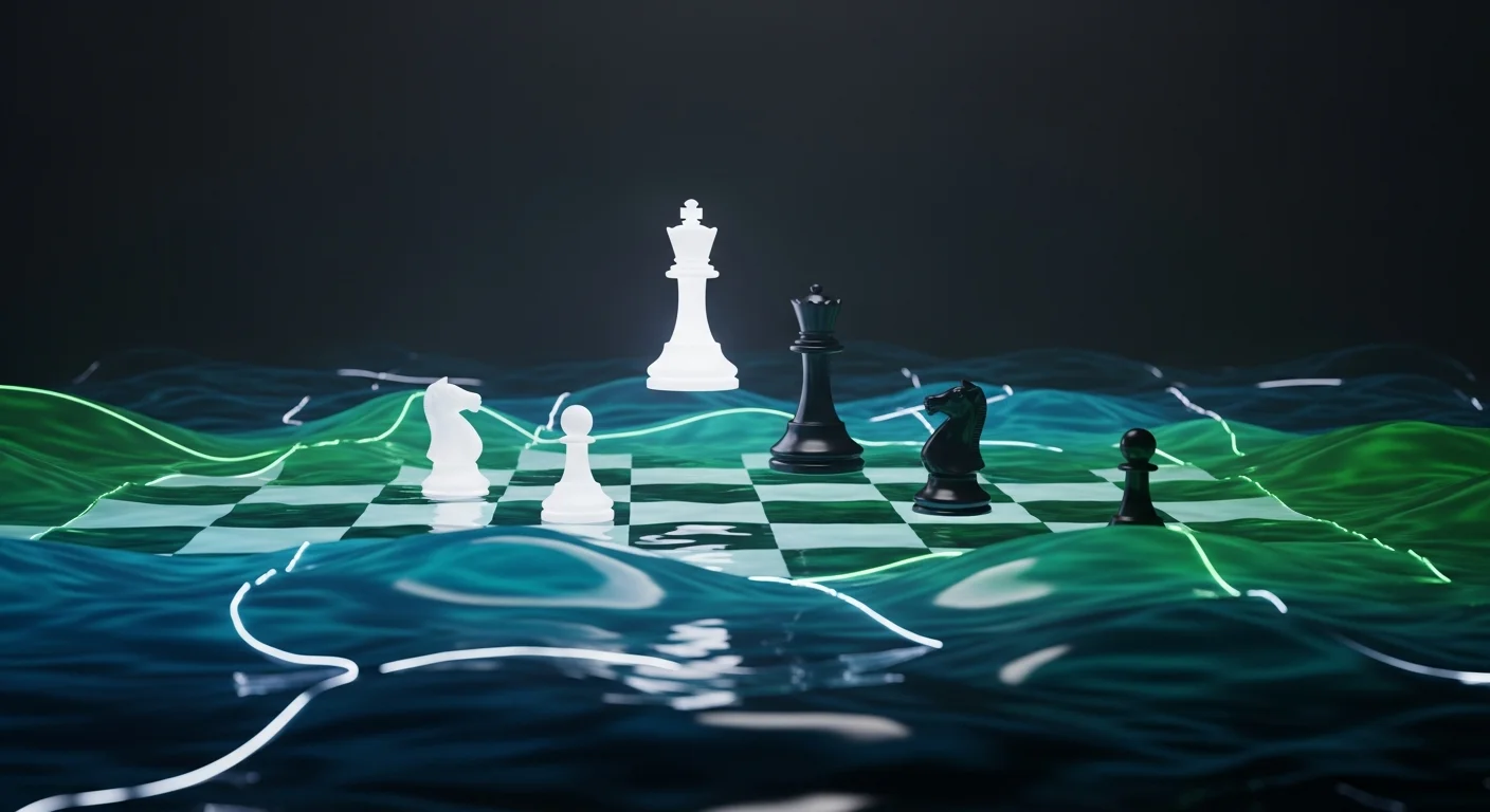 This image represents the core concept of mastering emotional detachment in chess, evoking a sense of calm and focus which enhances the article's encouragement of mindfulness during play.