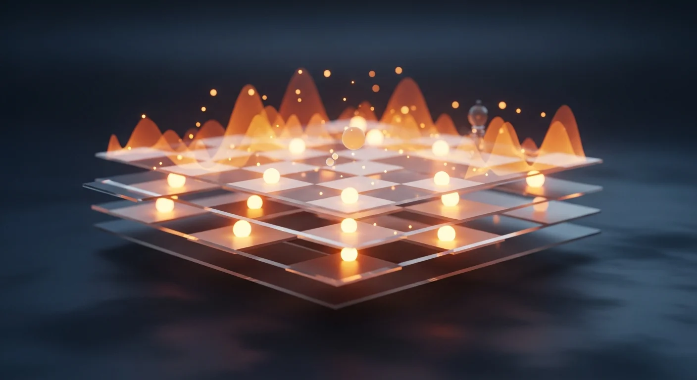 This image enhances the article's message about the importance of depth in calculation and visualization, illustrating the journey of strategic thinking in chess.