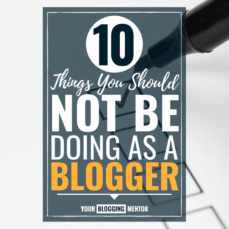 Illustration showing mistakes bloggers make when planning content.